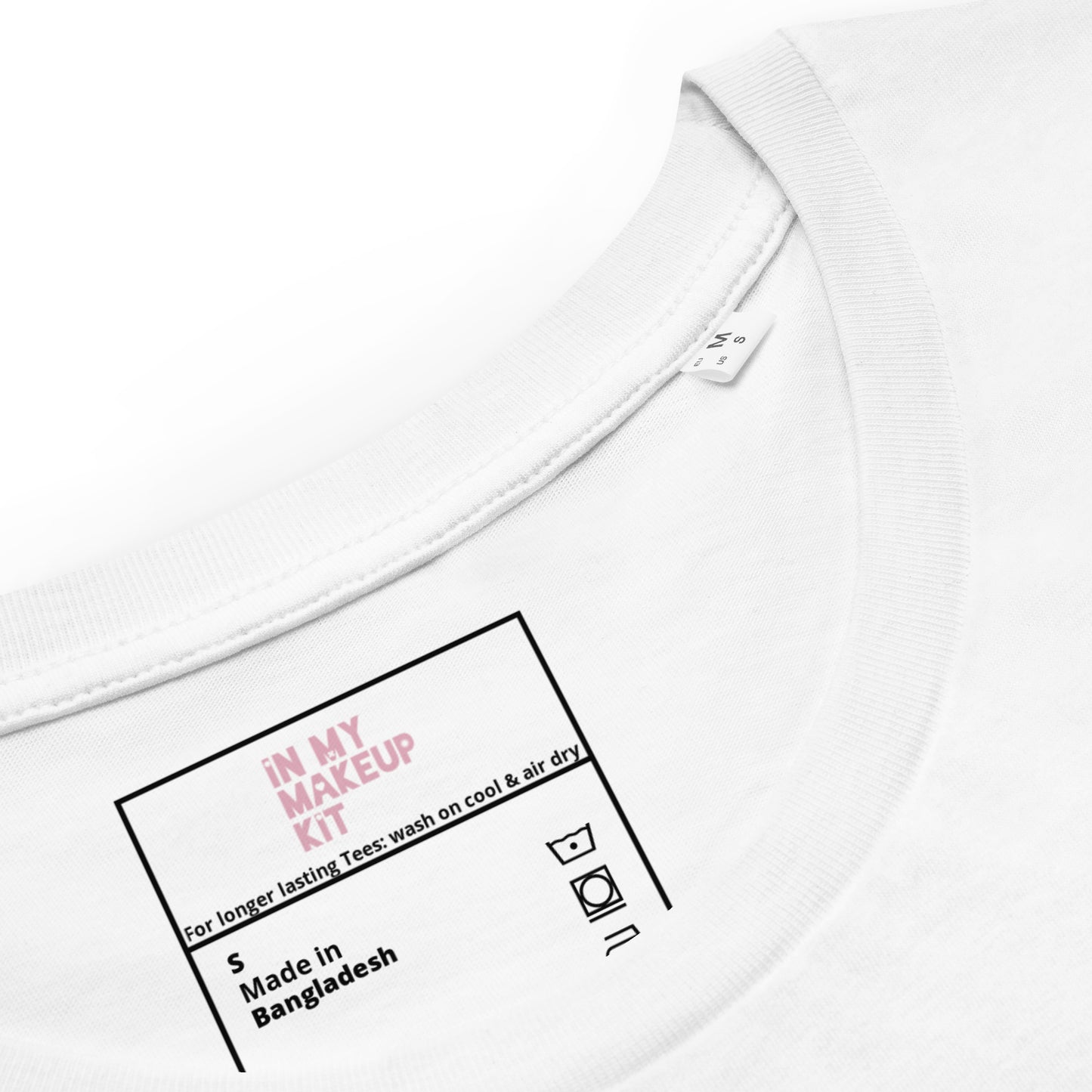 I Know Every Brush ~ 100% organic cotton white t-shirt ~ slightly fitted ~ embroided blue text design